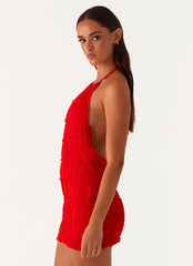 Aullie Mini Dress - Red