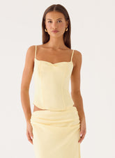 Belle Chime Bustier - Baby Yellow