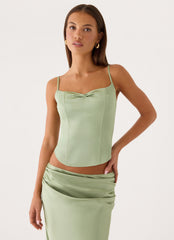 Belle Chime Bustier - Sage