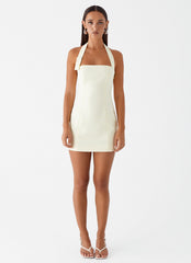 Bianca Halter Dress - Yellow