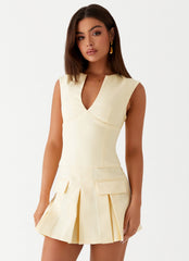 Cassia Mini Dress - Yellow