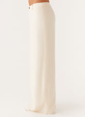 Celeste Linen Maxi Skirt - Ivory