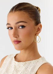 Cloudform Earrings - Gold