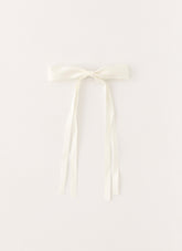 Dorothy Bow Hair Clip - Ivory