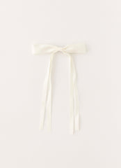 Dorothy Bow Hair Clip - Ivory