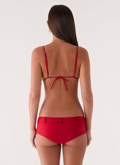 Edith Swim Shorts - Cherry