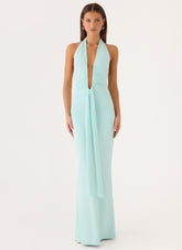Emiliana Maxi Dress - Aqua