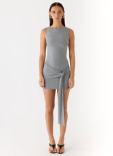 Everly Mini Dress - Grey