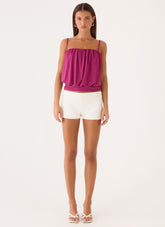 Final Touch Top - Plum