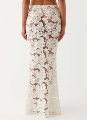 Fiorella Floret Maxi Skirt - Ivory