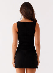 Flashback Mini Dress - Black