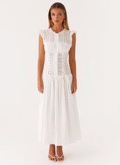 Genevieve Midi Dress - White