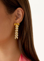 Golden Bloom Earrings - Gold