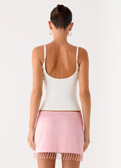 Heavenward Mini Skirt - Pink