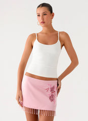 Heavenward Mini Skirt - Pink