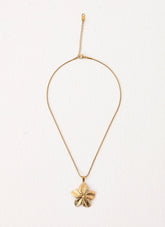 Hibiscus Gold Necklace - Gold