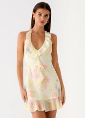 Log In Mini Dress - Spring Meadow