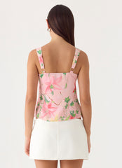 Loop Cami Top - Blooming Spring