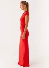 Lopez Maxi Dress - Tangerine