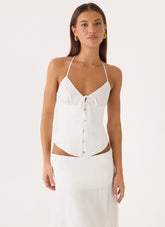 Madi Corset Top - White