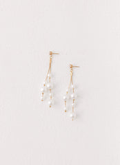 Mallorie Earrings - Pearl