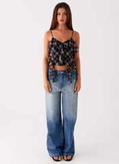 Midwest Low Rise Denim Jeans - Powder Wash Blue