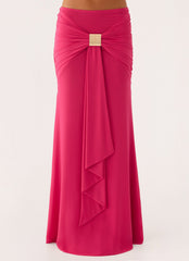 Miyah Maxi Skirt - Berry