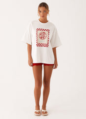 Oakley Low Rise Crochet Mini Shorts - Red