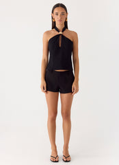 Odetta Halter Top - Black