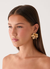 Peachy Dream Earrings - Gold