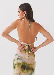 Zenta Cowl Neck Top - Rainforest