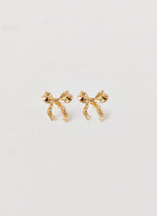 Kindra Mini Bow Earring - Gold