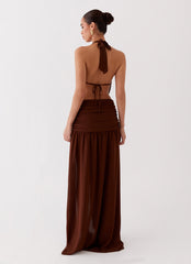 Blake Rose Maxi Dress - Brown