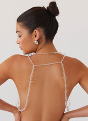 Zaira Beaded Vest Top - Opal