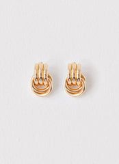 Bold Step Cuff Earrings - Gold