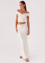 Trixie Maxi Skirt - Ivory
