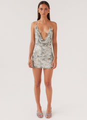 Bohemian Bliss Mesh Mini Dress - Leopard Luxe