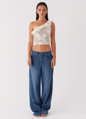 Juilette One Shoulder Top - Ivory
