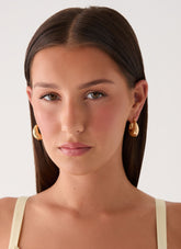 Petal Pop Earrings - Gold