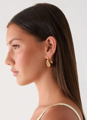 Petal Pop Earrings - Gold