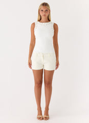Play For It Top - Ivory