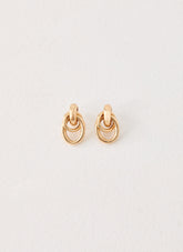 Plus One Earrings - Gold