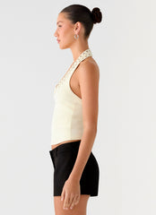 Scarla Halter Top - Yellow