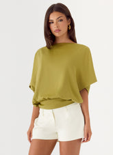 Serena Top - Fern Green