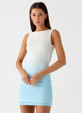 Sharona Mini Dress - Blue Ombre