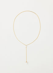 Silhouette Pearl Necklace - Gold