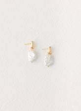 Soft Ember Earrings - Pearl