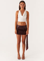 Suki Halter Top - White