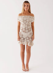 Sunnyside Crochet Mini Dress - Ivory