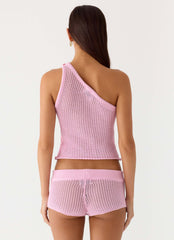Sunray Shine Crochet Top - Pink